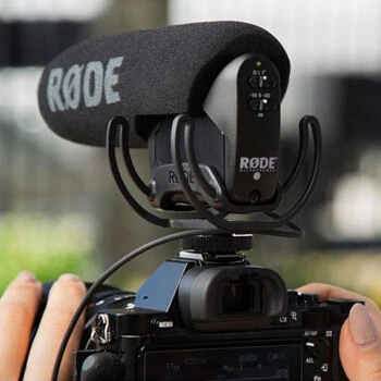 Микрофон для видеокамеры и интервью Rode VideoMic Pro + plus Shot gun Rycote Lyre камер canon Nikon Sony