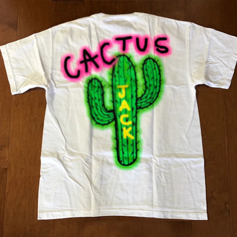 TRAVIS SCOTT Cactus Jack Airbrushed Tee astrworld T shirt ...