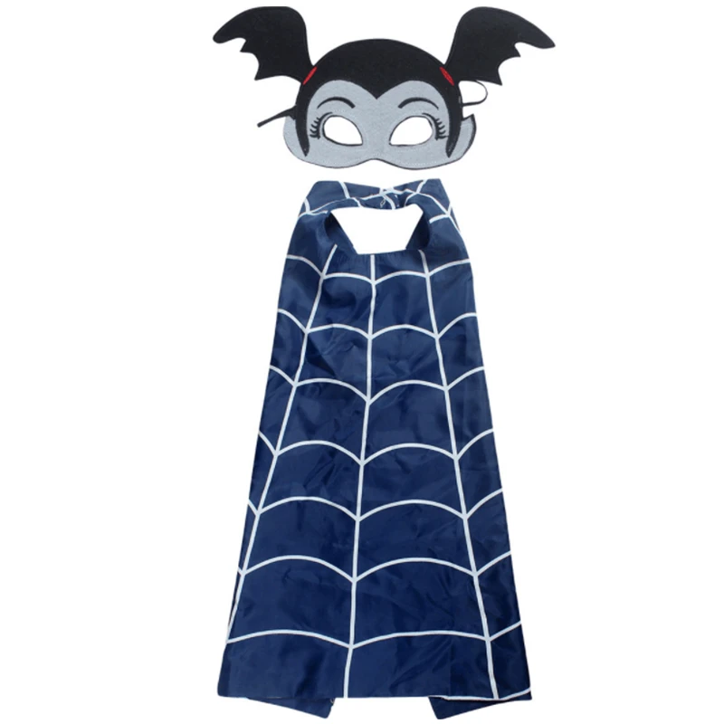 

vampirina Mask+cape superman spiderman kids superhero capes Cosplay girls costume suits for boys party for kid 2-10Y Freeshiping