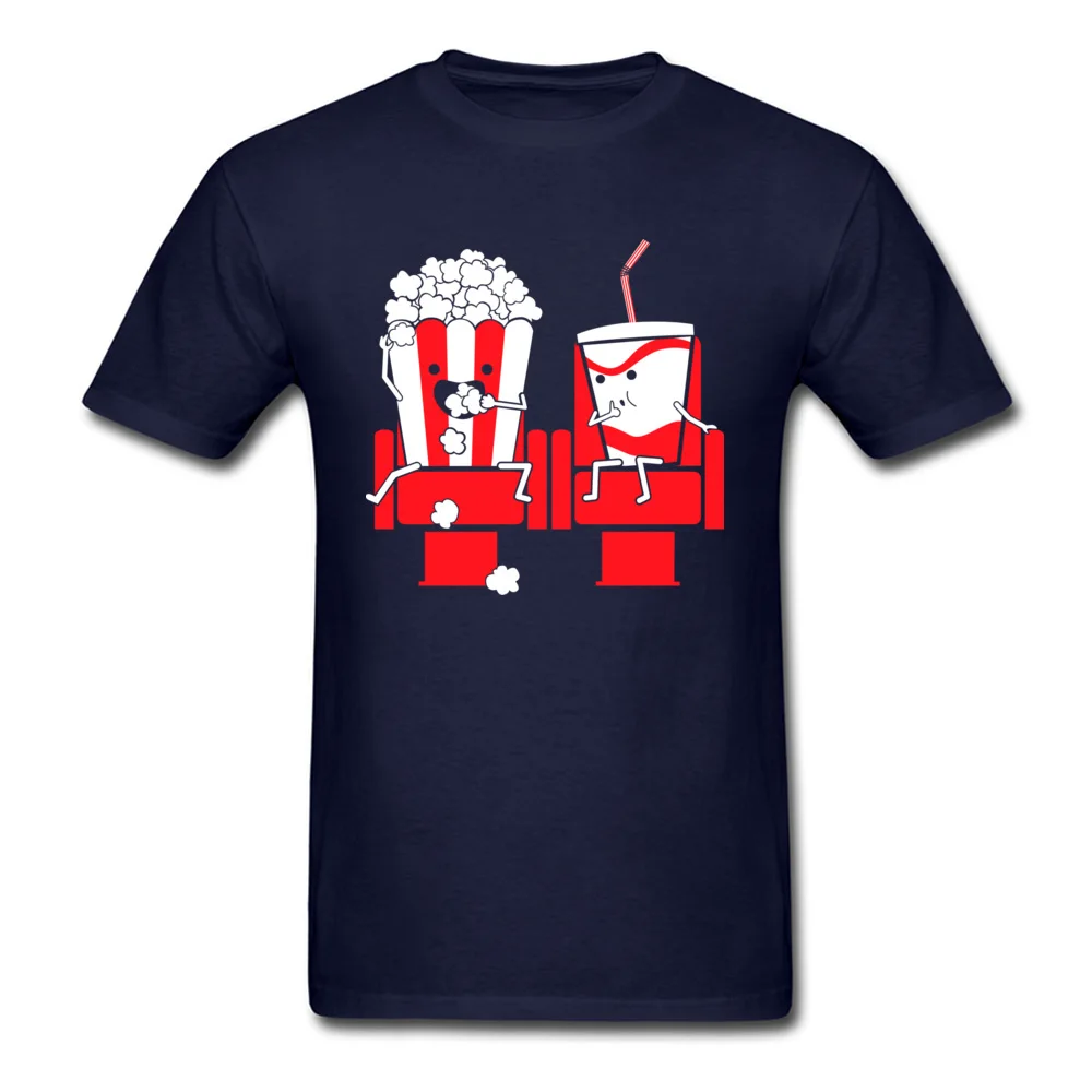 Two Types of Cinephiles Summer/Autumn 100% Cotton Round Collar Tops T Shirt Short Sleeve Printed T-shirts Plain Summer T-Shirt Two Types of Cinephiles navy