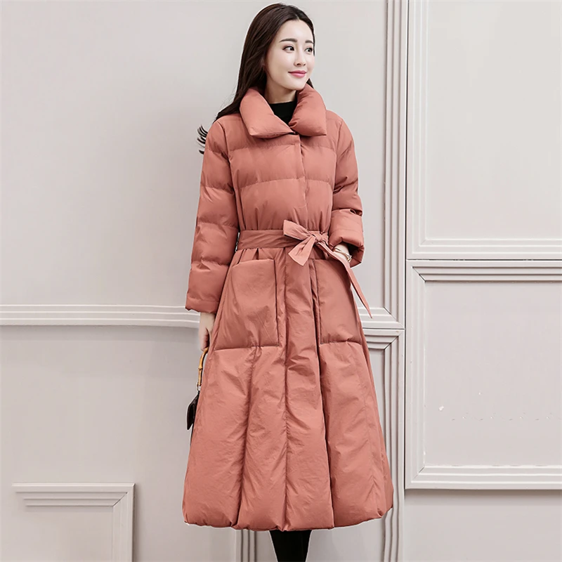 Parka Manteaux Mode Arc Stand Long wine Femmes Coton Vestes Red Femelle Noir Chaud Cravate Rembourré Col Le Nouveau Vers Fen Vêtements 2018 Hiver Q139 Lâche Bas pi oxBWdQeErC