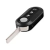 KEYYOU-coque de clé télécommande pliable, 10x3 boutons, sans clé d'alarme, pour FIAT 500 Panda Punto Bravo, blanche ► Photo 3/6