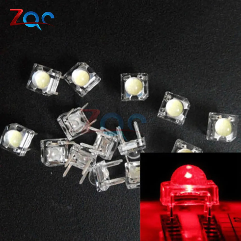 50 шт. 5 мм F5 Piranha светодиоды с 4 контактами светодиодные диоды яркость|bright|bright led |