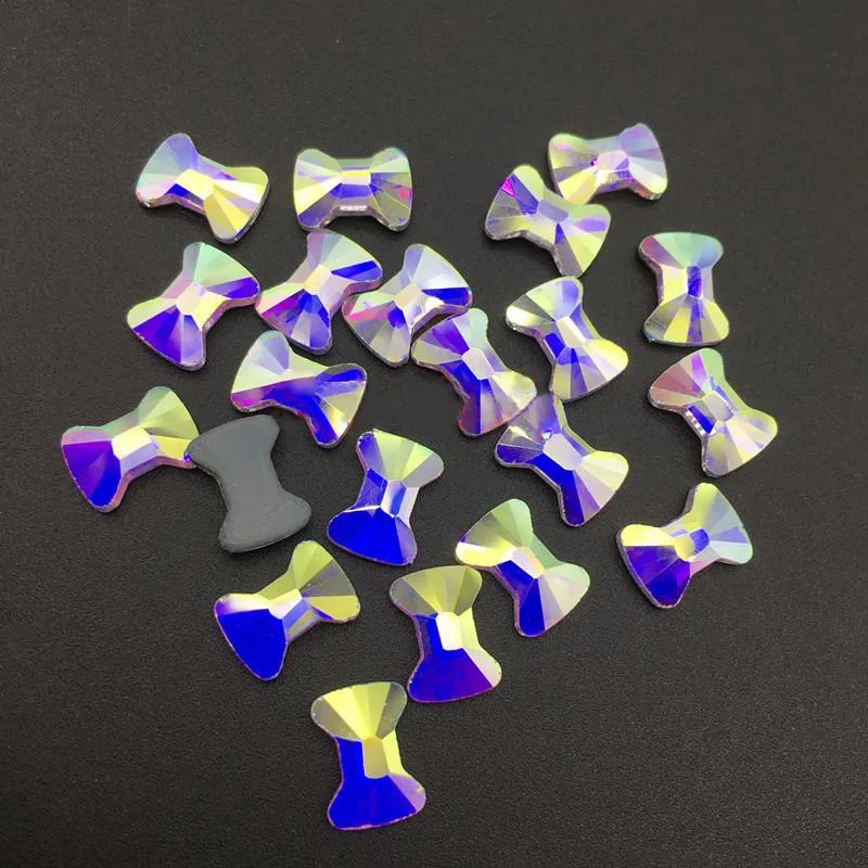 

Polaris 4.5x6mm 6.5x9mm 25pcs Special Shape Germany Glue Flatback Crystal AB Chinese Kont Hotfix Rhinestones