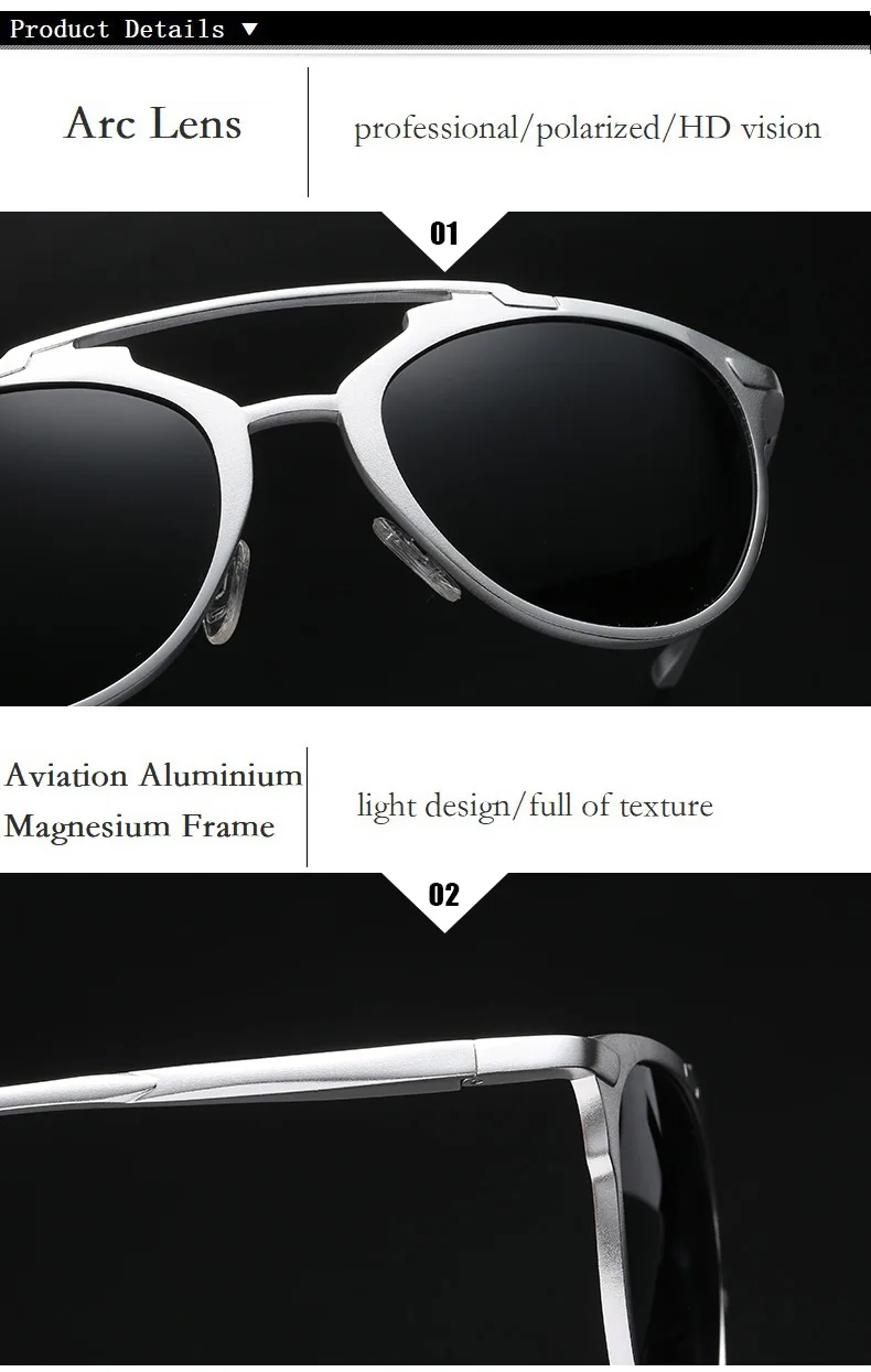 YSO солнцезащитные очки Для мужчин Для женщин Поляризованные UV400 алюминиево-магниевым рамки TAC линзы, солнцезащитные очки, очки для вождения, кота, аксессуары для глаз 8596
