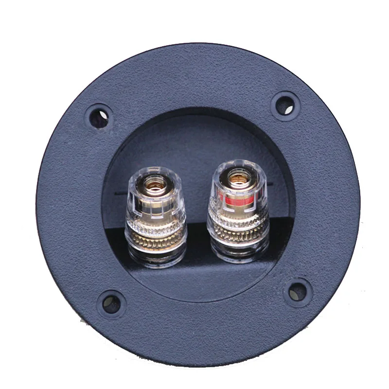 

2pcs High Quality Speaker Crystal Junction Box Two Connector Audio Amplifier Adapter DIY Accessories Small Round Copper Pillars