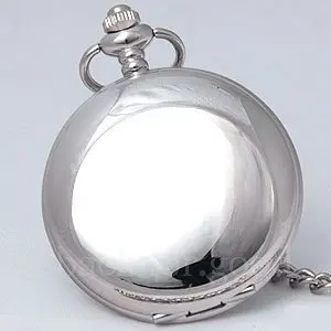 الرومانية 12/24 ساعة الفضة لهجة حالة مرآة الجيب ووتش