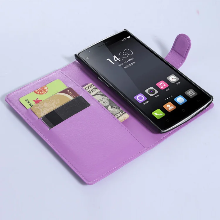 Кожаный чехол книжка для OnePlus One 1 с отделением карт|leather case|case forcase protection |