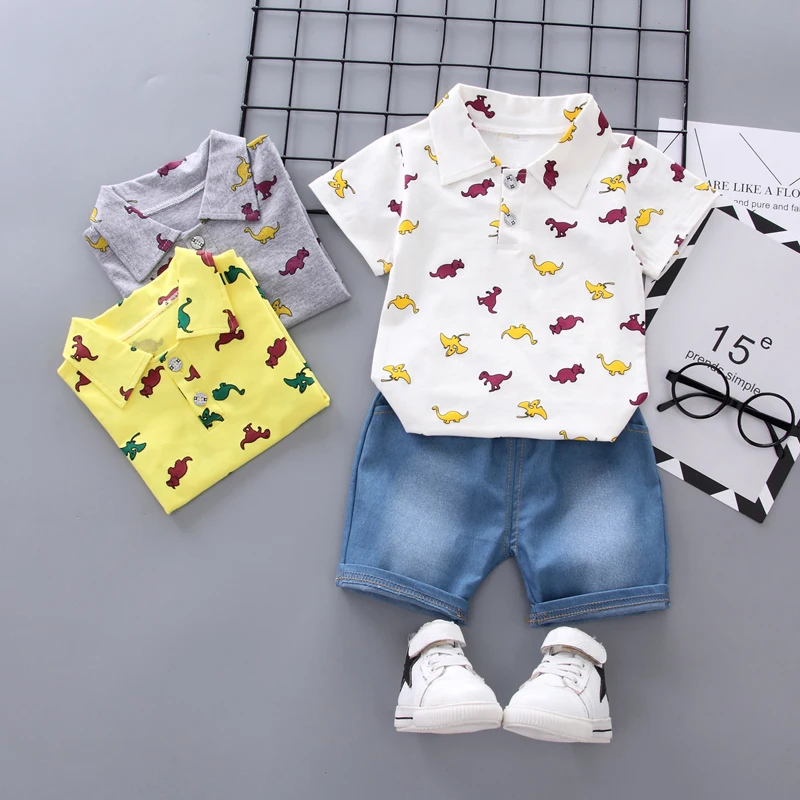 Комплект детской одежды из 2 предметов: футболка с коротким рукавом и рисунком +