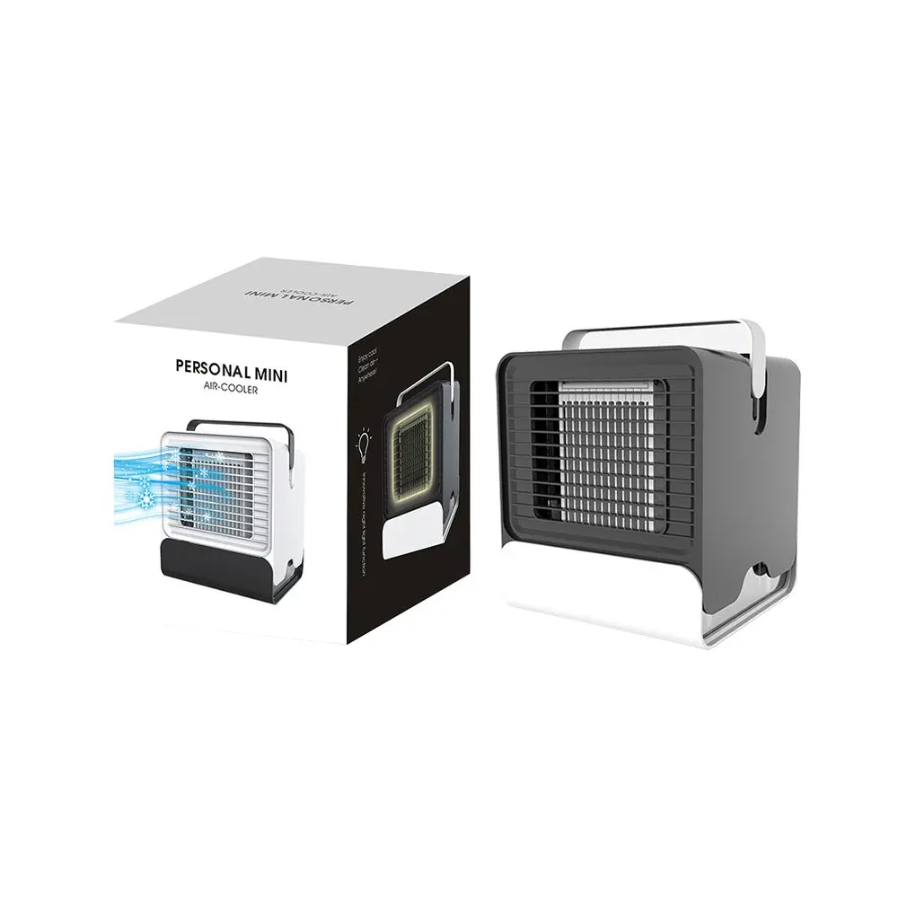 

2019 Portable Mini Air Cooler Arctic Air Conditioner Conditioning LED Light Humidifier Purifies Air Cooling Fan for Home Office