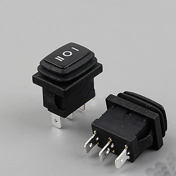 

2pcs Waterproof and dustproof ship type switch blower cold and warm air accessories rocker 15 * 21mm 3 feet 3 gear