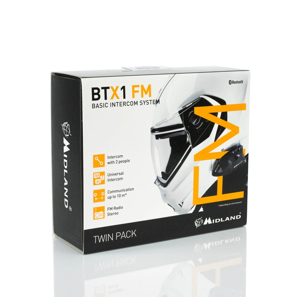 Baru 2 Pcs Midland BTX1 Motor Helm Headset Intercom Tahan Air FM Bluetooth  Interfon Hands Free Panggilan|motorcycle helmet headset|bluetooth  interphonehelmet headset - AliExpress