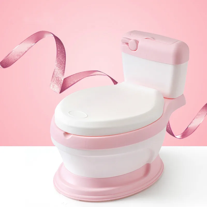 

Children Simulation Mini Toilet Infant Pony Bucket Potty Seat Portable Toilet Training Urinal Potties Ergonomic Backrest Design