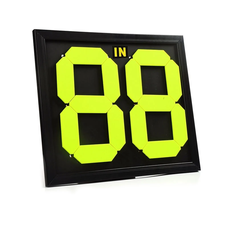 Football Substitute Board 2 Sides Soccer Substitution Plate Sports