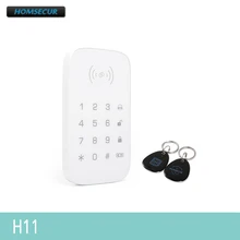 HOMSECUR H11 433MHz Wireless Password Keypad with 2Pcs RFID keyfob for Home Security LA01,LA02,LA02-3G and LA03-3G Alarm System