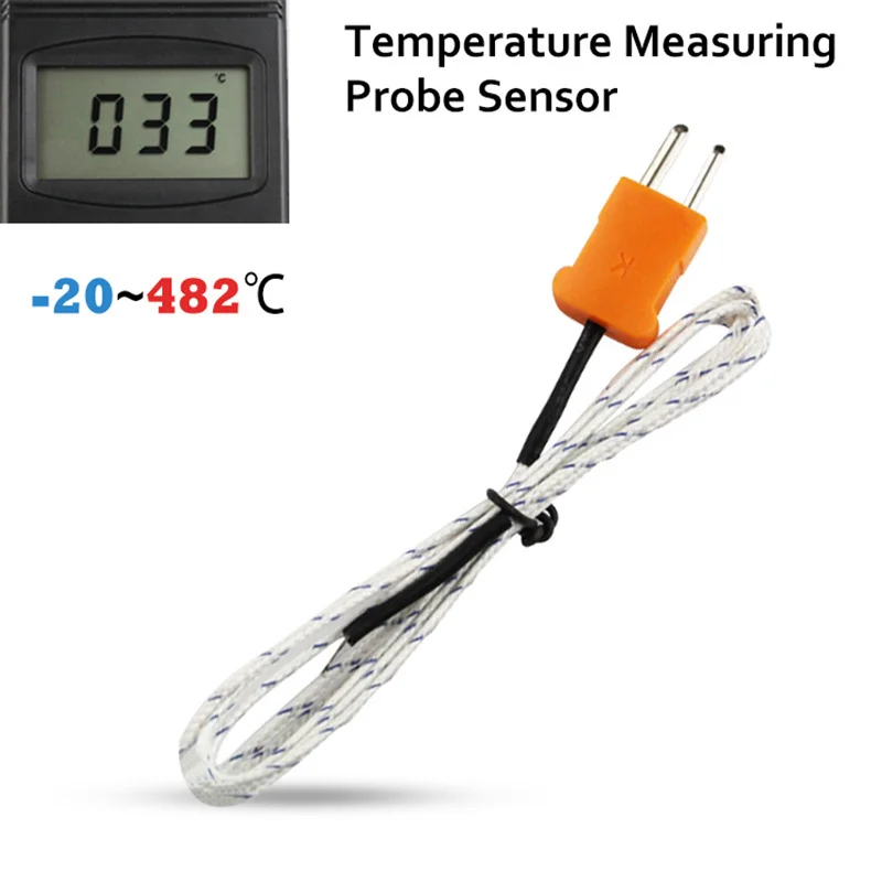 

PT01 Thermocouple K Type Temperature Controller Measuring Probe Sensor Digital Thermometer Thermostat Hygrometer