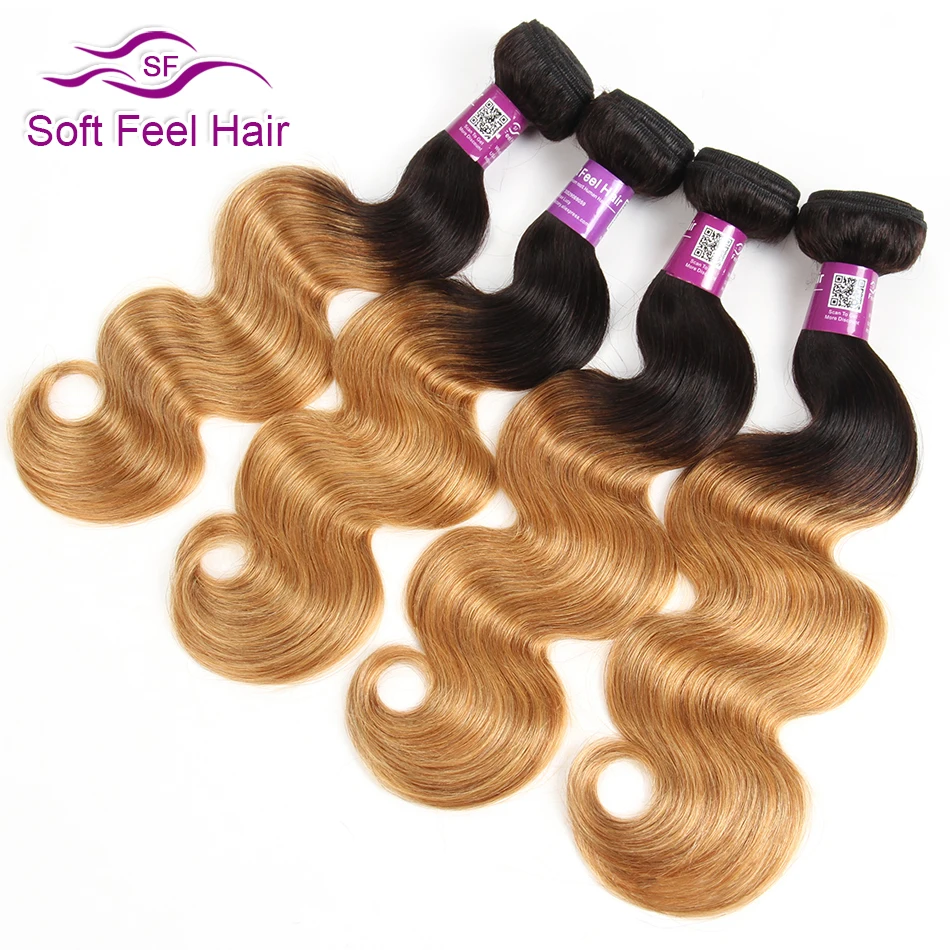 Soft Feel Hair T1B/27 Ombre Human Hair Extensions Honey Blonde Bundles Ombre Brazilian Body Wave 4 Bundles Remy Hair Weave 4 Pcs Soft Feel Hair T1B/27 Ombre Human Hair Extensions Honey Blonde Bundles Ombre Brazilian Body Wave 4 Bundles Remy Hair Weave 4 Pcs