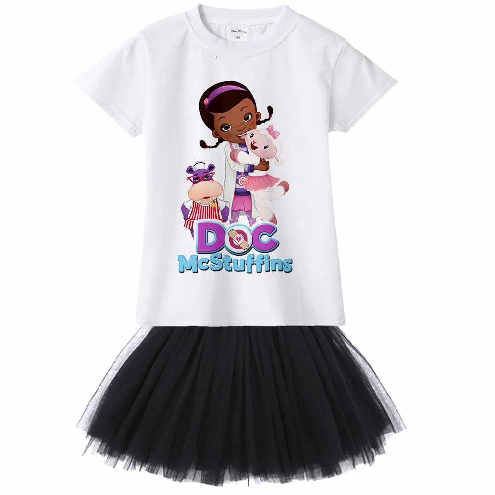 

Doc Mcstuffins Girl Dress Cartoon Doctor Toy Hospital Kids Princess Dress Birthday Party Tutu Dress for Toddler girl Summer