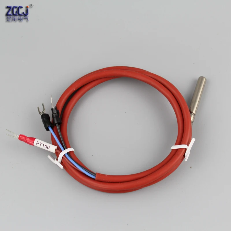 

PT100 thermocouple waterproof High temperature resistance thermocouple pt100 temperature sensor with silicon cable