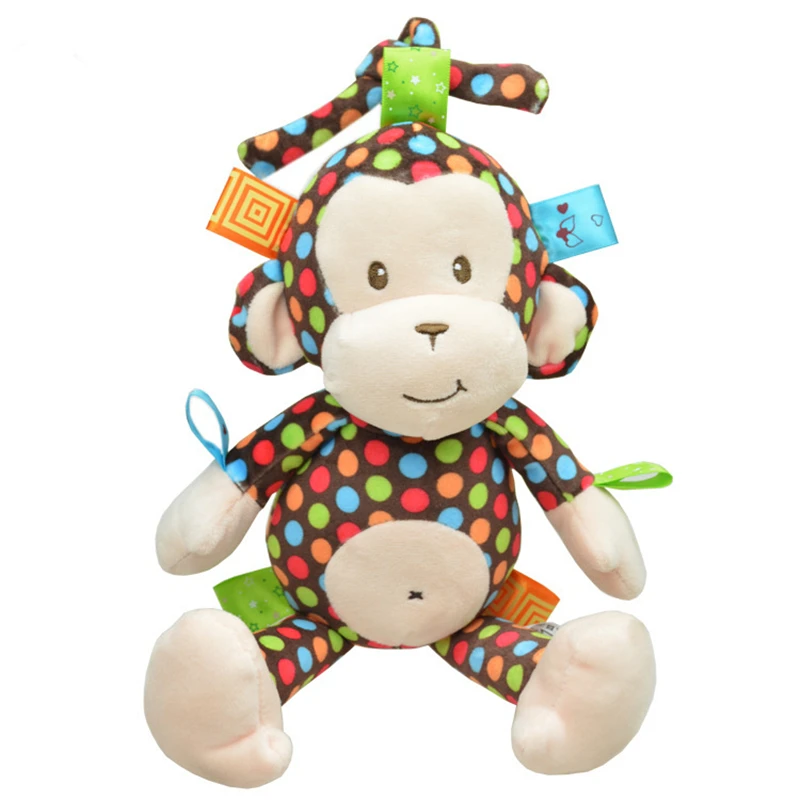 2016 Plush Baby Toy Sozzy Baby Rattle Toys Monkey Pull Bell Plush Toys