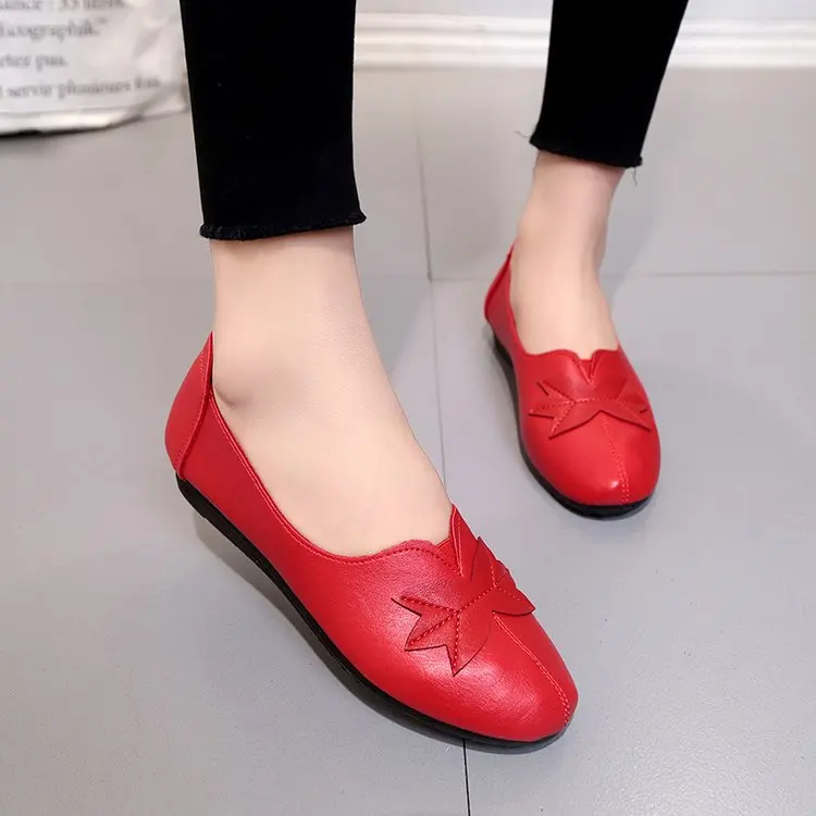 18 Soft Women Shoes Flats Moccasins Slip on Loafers Genuine Leather Ballet Shoes Fashion Casual Ladies Shoes Footwear E003 8 18 Soft Women Shoes Flats Moccasins Slip on Loafers Genuine Leather Ballet Shoes Fashion Casual Ladies Shoes Footwear E003 8