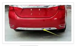 Для Toyota Corolla Sedan 2014 2015 2016 АБС ХРОМ 1 шт. сзади бампер отделкой автомобиль-Стайлинг