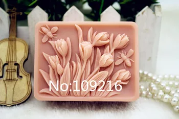 

New Product!!1pcs Small Flowers (zx340) Food Grade Silicone Handmade Soap Mold Crafts DIY Mould