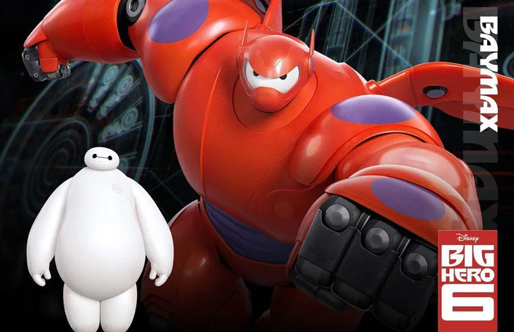 Новинка 2016 г.; ходовые товары аниме игрушка супер Морской Большой Герой 6 Baymax красный оранжевый 40 см фаршированные кукла тканью детский день