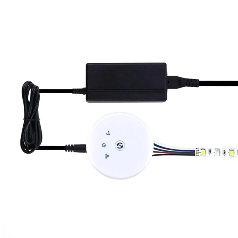 2 шт. в партии светодио дный LED wifi RGB/контроллер RGBW, входное напряжение В: 7,5 В-24 в DC, поддержка Amazon Echo Alexa