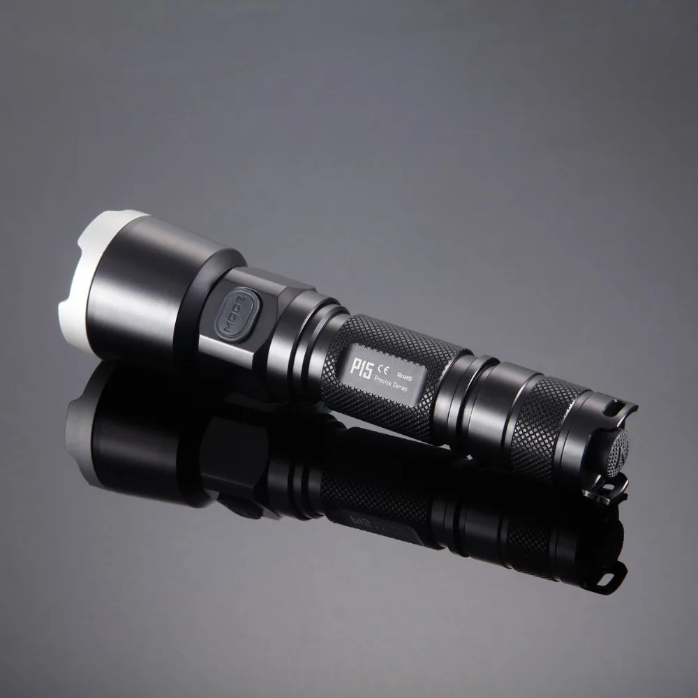 Nitecore P15 точные Cree XP-G2 светодиодный фонарик Torch Light для самообороны 1x18650 или 2x CR123A Батарея