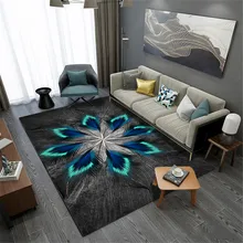 Коврики и ковры с перьями для дома, гостиной, мягкие ковры, кровати, спальни, Нескользящие коврики, большие 3d
