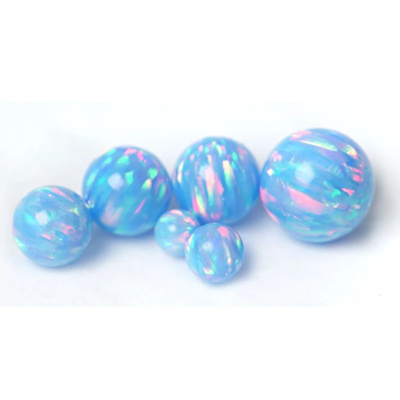 20pcs/lot Free Shipping Synthetic Half Drilled 10mm Round Opal Beads