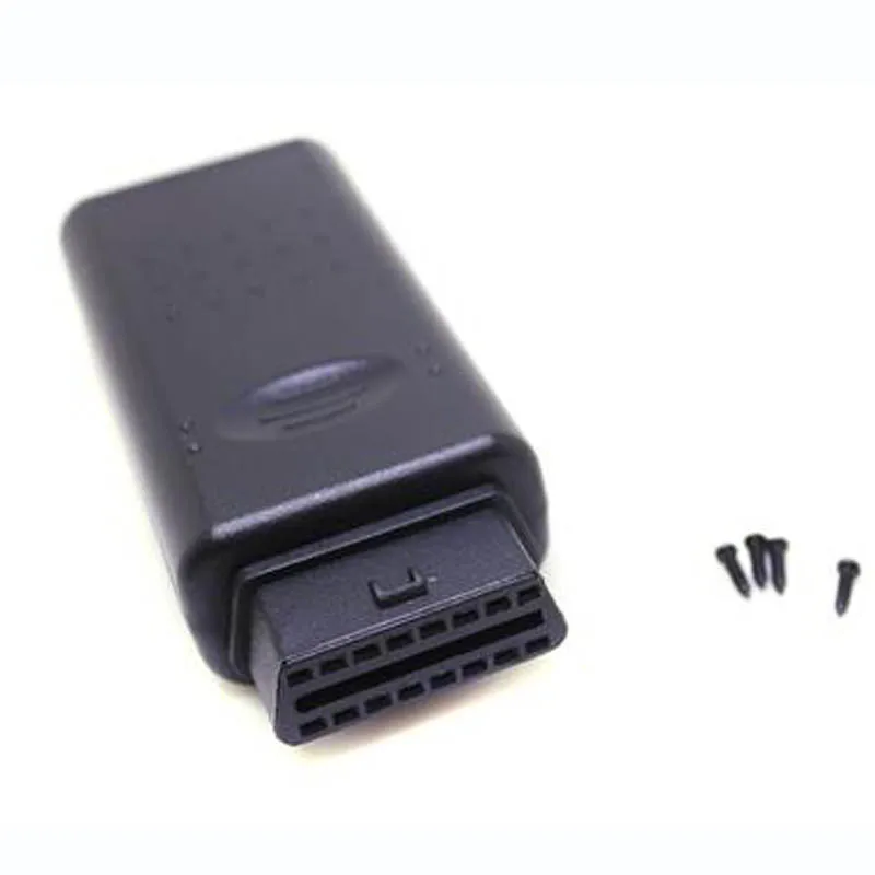 OBDII 16pin женский угловой разъем 16 Pin Obd2 Obd 2 гнездо для провода &quotМама&quot Ii адаптер