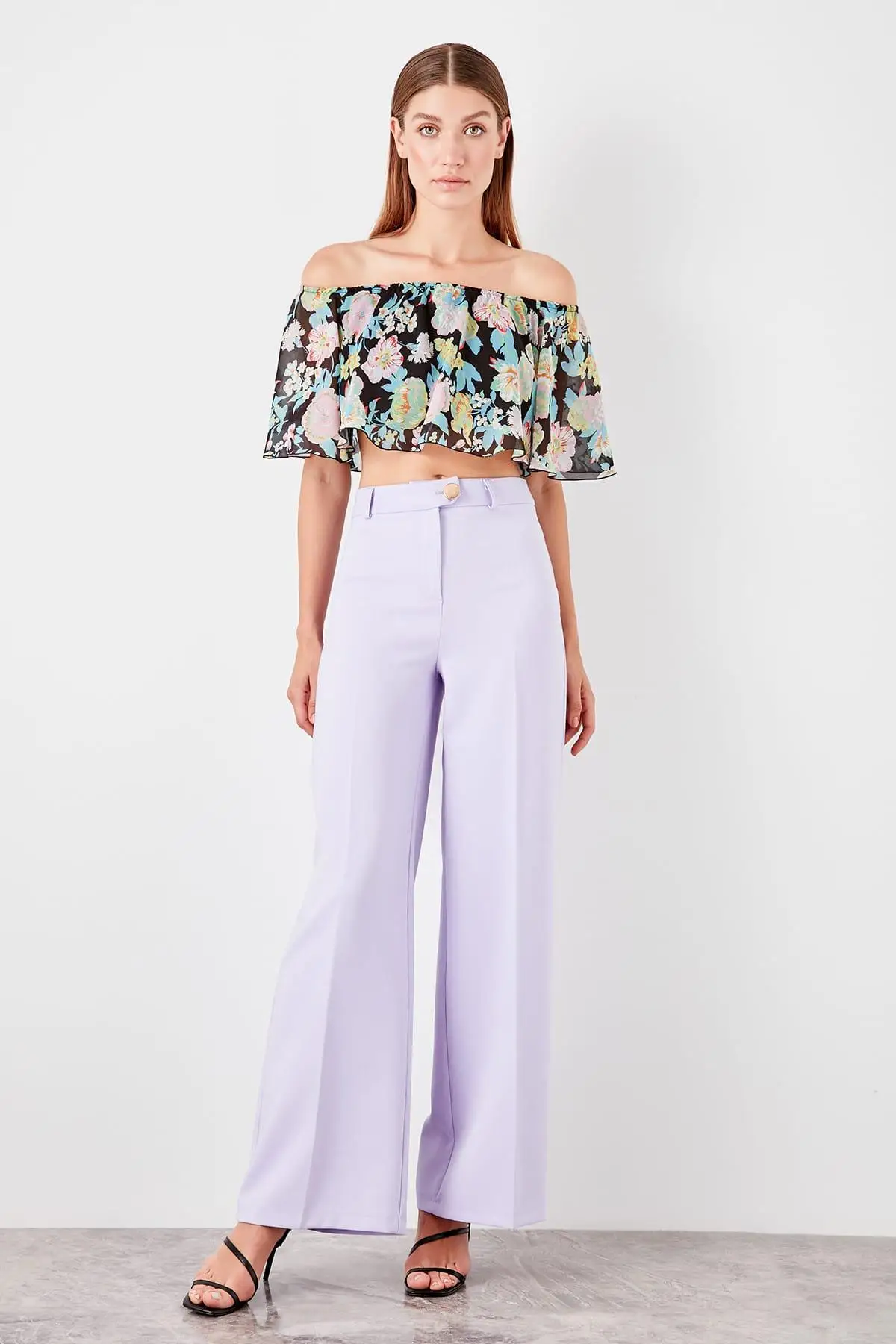 Trendyol Lilac классические брюки TWOSS19BB0524|Брюки |