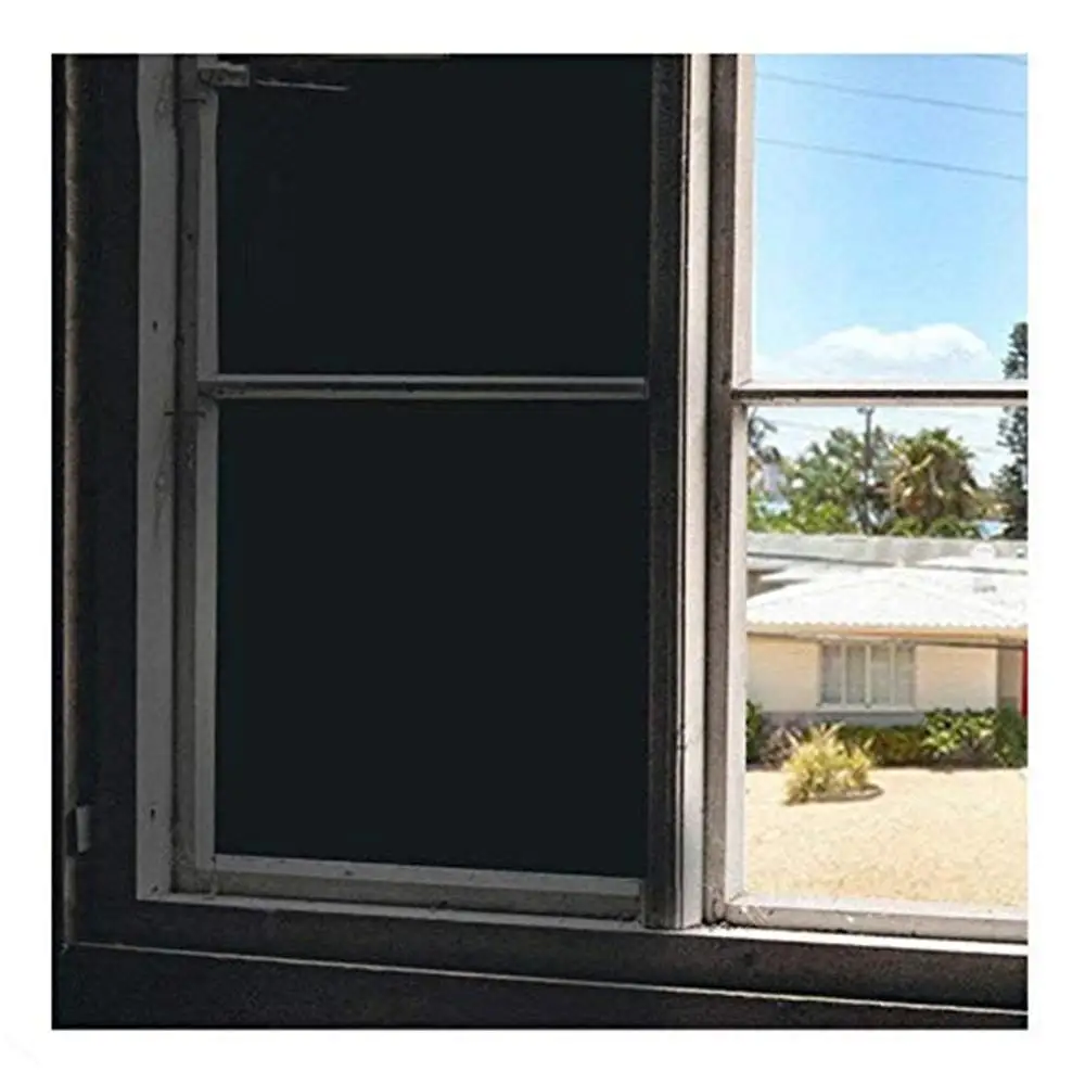 

Funlife 75x200cm Blackout Window Film Privacy Window Vinyl Sticker 100% Light Blocking Window Cover Self-adhesive Film
