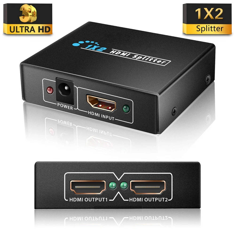 HDMI коммутатор 1X4 1 в 4 Выход HDMI сплиттер усилитель 1X2 1 в 2 выход Поддержка HDCP 1080P 4 к/2 к 3D для HDTV DVD PS4 Xbox