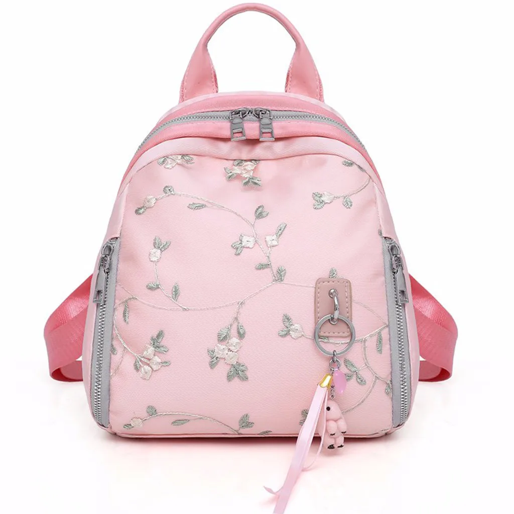 

Backpack Women Large Capacity Fashion Simple School Backpack Girl Solid Color Fringed Printed Zipper Backpack Messenger K618
