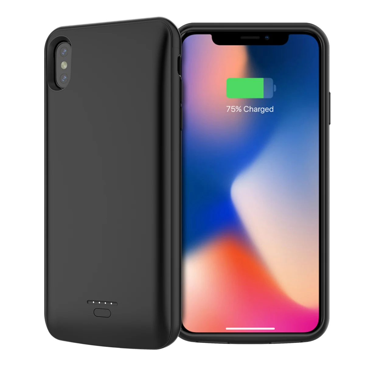 Goede Batterij Oplader Voor iphone Xs Max Xr 5000 mah Power Bank Opladen Case Powerbank Oplader Voor iphone xr Xs Max cover