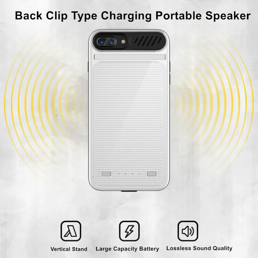 For iphone 7 Battery Case Battery Case Phone Case Small Speaker 3 in 1 Charger Cover Power Bank For iphone 6 6s 7 Battery Case (5)