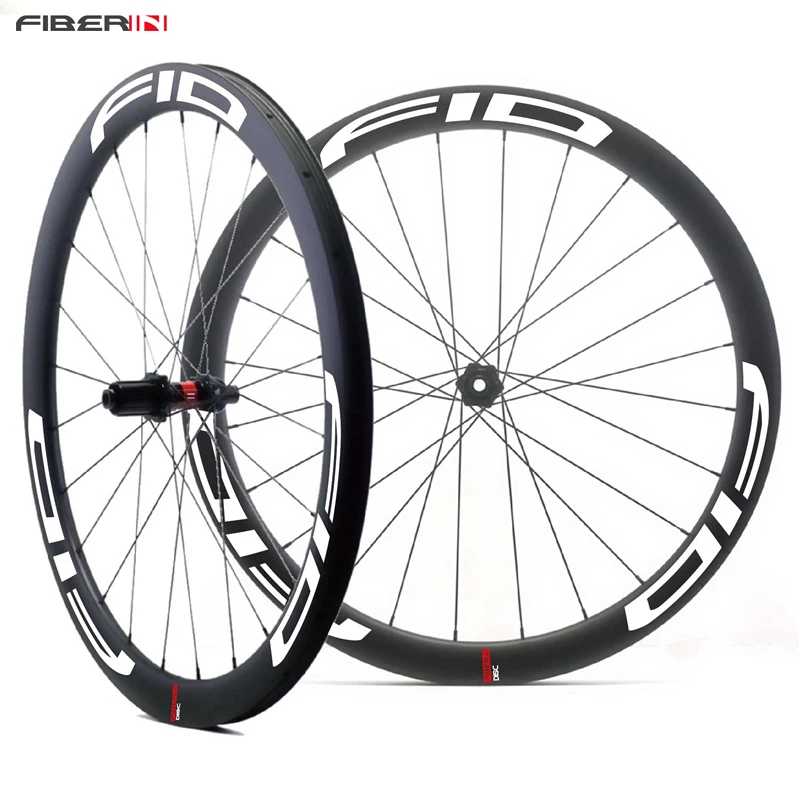 

700C 45mm Carbon Tubular Disc Cyclocross Brake Hubs Wheels Carbon Bike Gravel Bicycle Disc Wheelset