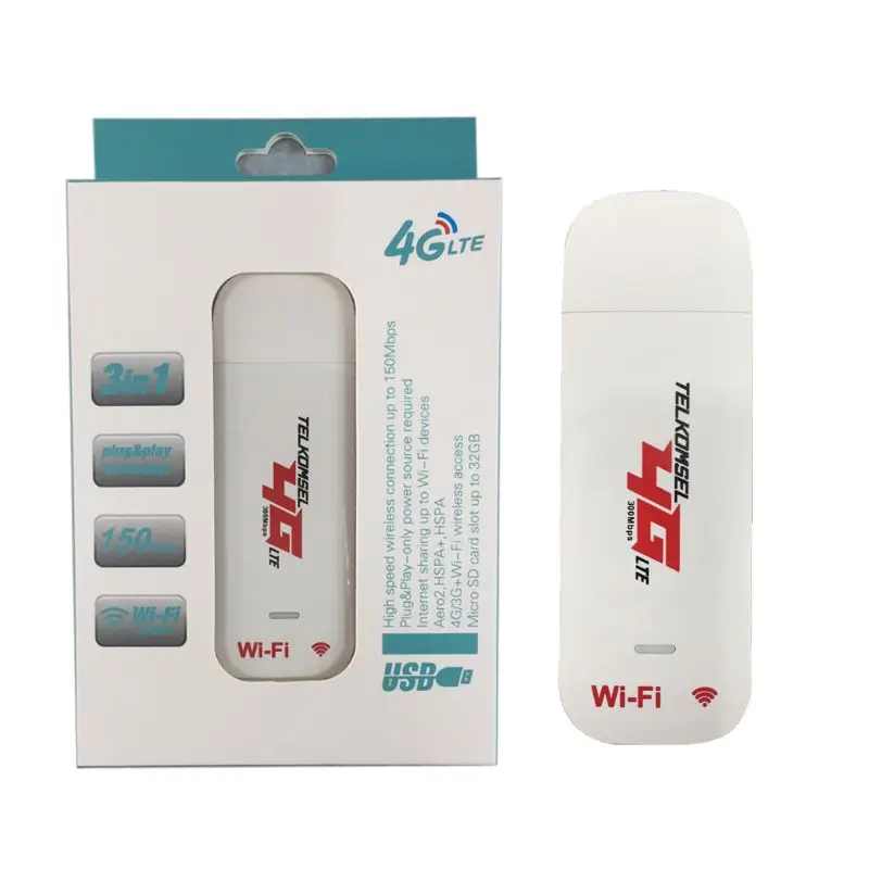 4G LTE USB-модем сетевой адаптер с точкой доступа Wi-Fi SIM-карта беспроводной