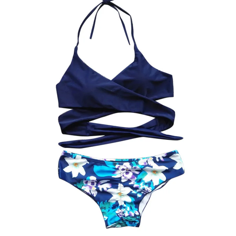 

Ladies Swimwear Set Floral Printed Bikini Panties Briefs Swimsuits for Summer KH889