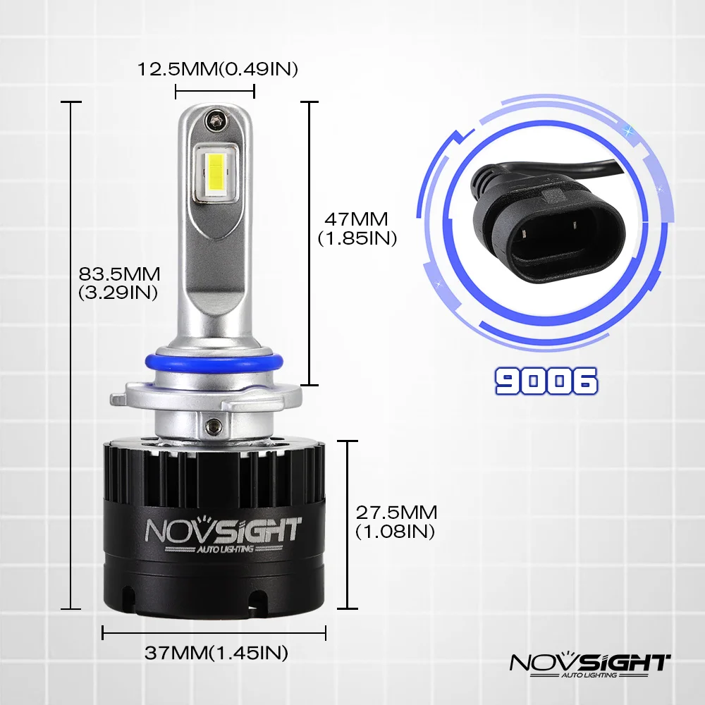 NOVSIGHT супер яркие фары автомобиля H7 светодиодный H4 светодиодный H1 H8 H11 HB3 9005 HB4 9006 Авто Лампы 80W 14400LM автомобилей фары 5500K