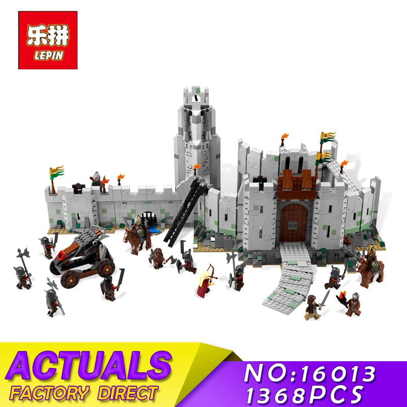 

Lord of the Rings Series LEPIN 16013 1368pcs Battle Of Helm' Deep Model Building Blocks Bricks Mini Toys for Children Figures