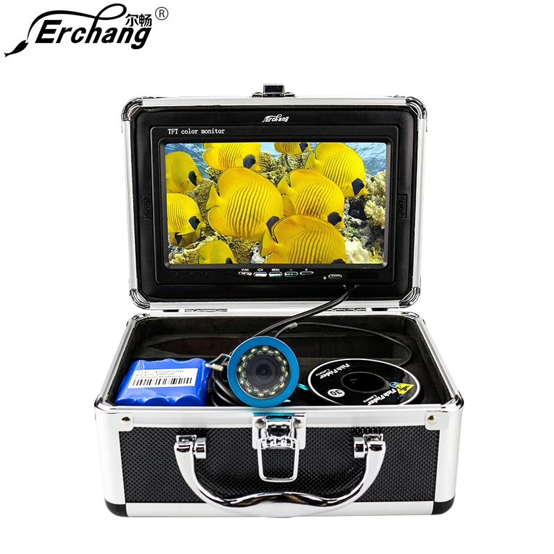 

Fish Finder Underwater Camera 7'' 1000TVL Waterproof Fishing Camera with Dual mode Led Light Withe/Infrared for Fishing