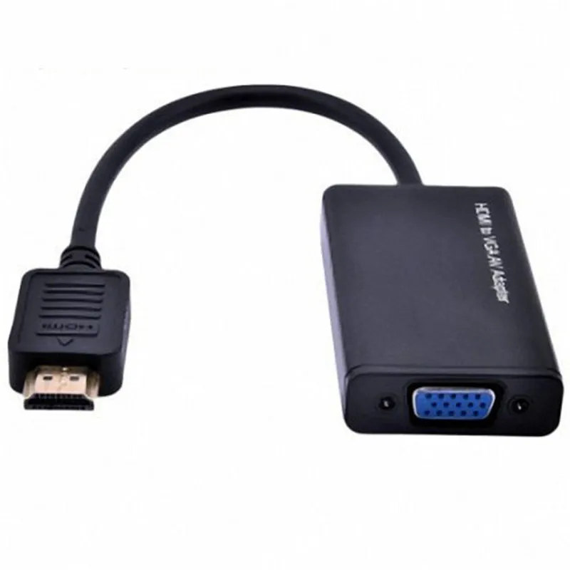 

High Quality HDMI to VGA output adapter with USB Power & Audio Video For projector monitor Zine Alloy Shell VGA HDMI adapter