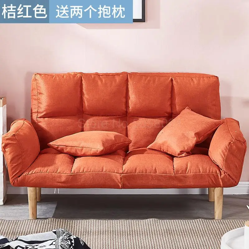 Ленивый диван маленький Huxing Одноместный и двухместный диван простой складной диван-кровать татами балкон маленький диван спальня для женщин - Цвет: fy8