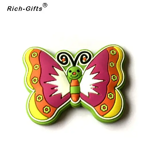 Индивидуальные рекламные подарки с вашим логотипом украшения дома ПВХ Дельфин Магниты на холодильник сувенир для лета(rc-sm-001 - Цвет: butterfly