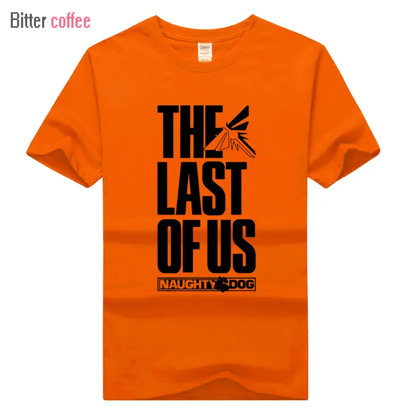 Летняя мужская футболка «последний из нас», футболка с короткими рукавами и круглым вырезом из хлопка с принтом - Цвет: 17