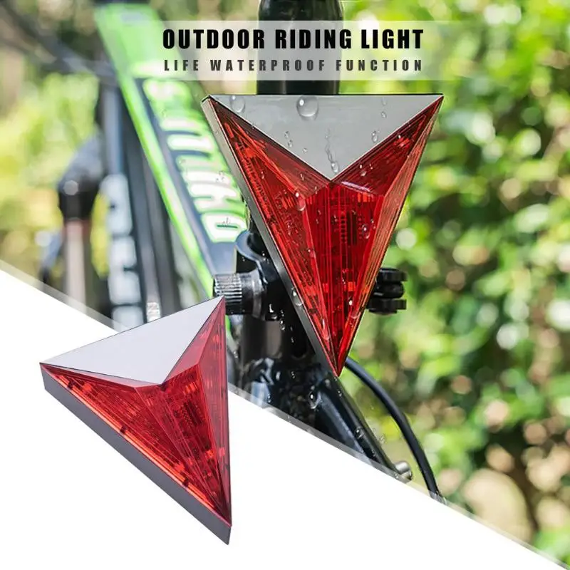 Best Waterproof Adjustable Mountain Bike Tail Light Flash Safety Warning Lamp 3